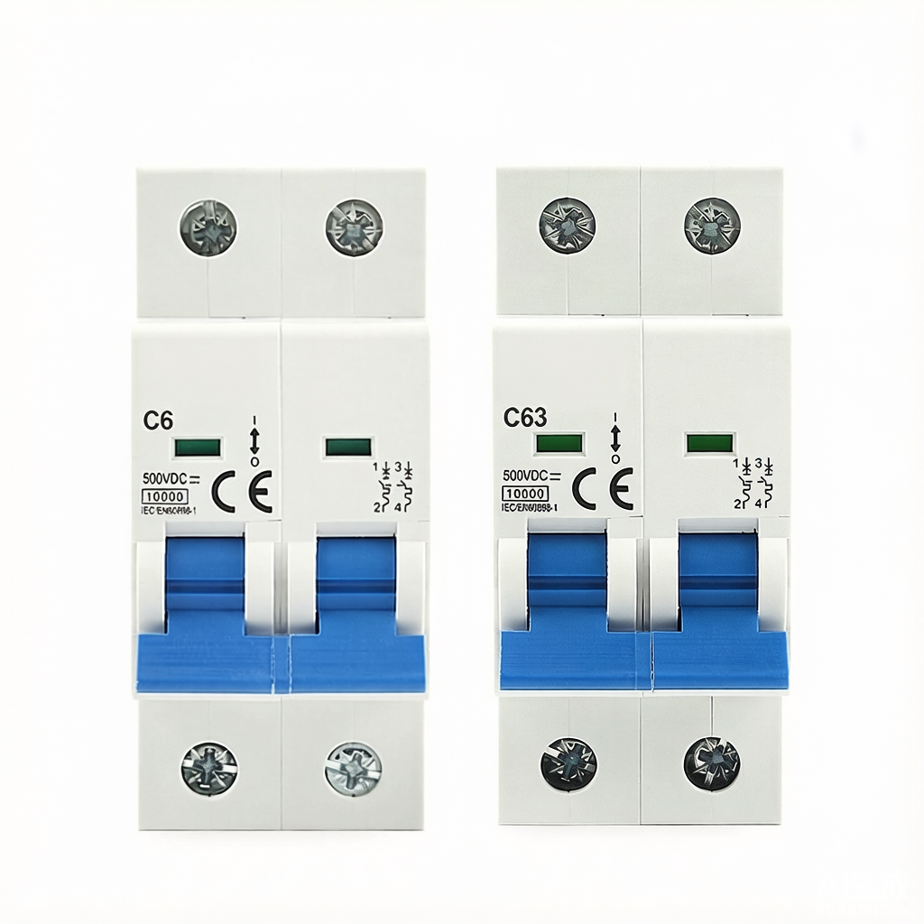 RTS-DC63-500 two-pole DC miniature circuit breaker