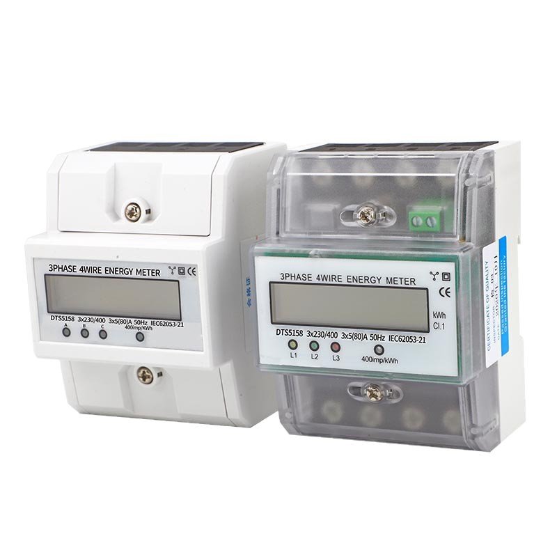 DTS5158B three-phase four-wire DIN rail energy meter