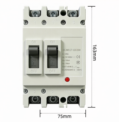 DC molded case circuit breaker product range