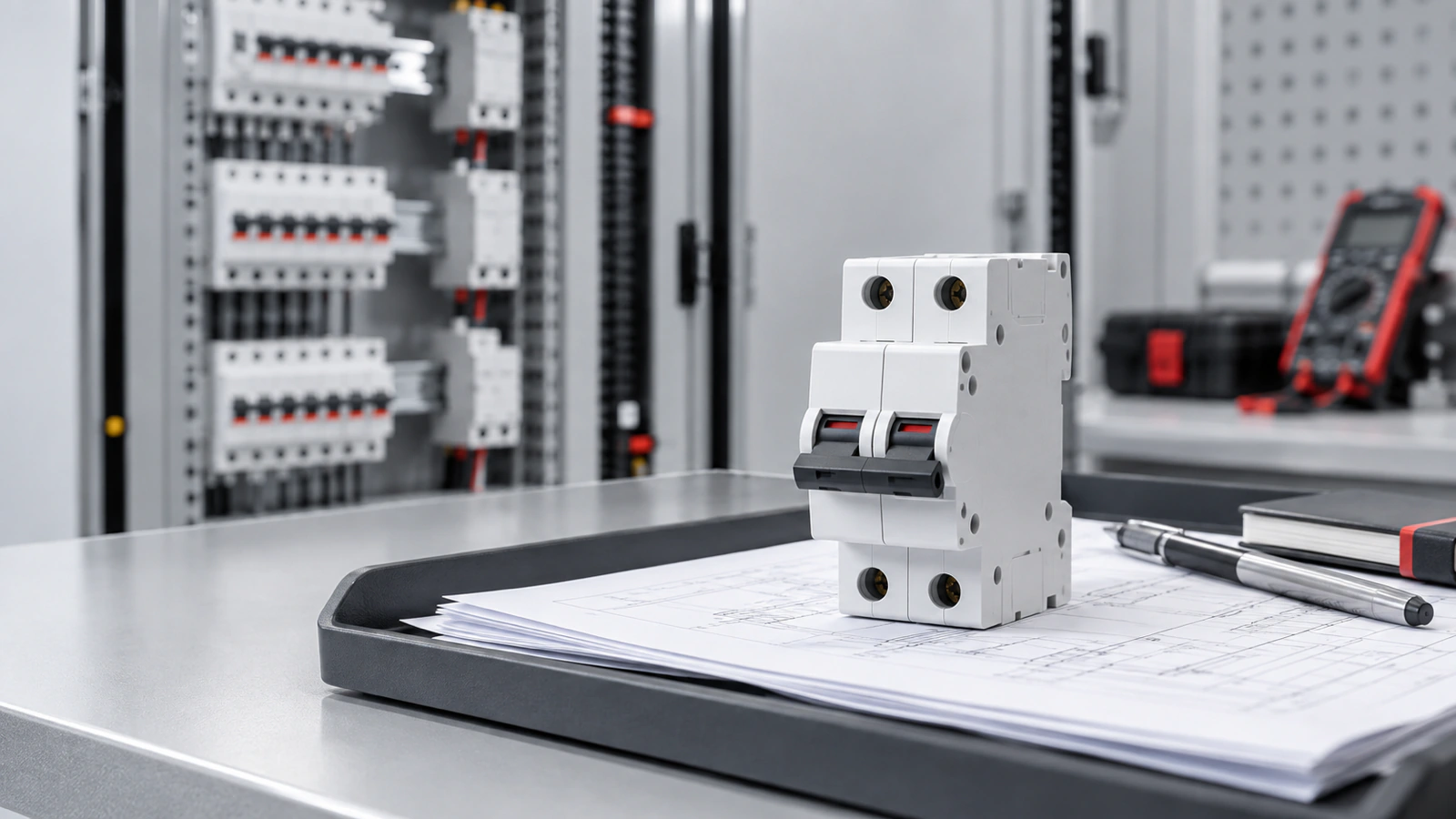 Conceptual DC distribution cabinet and generic miniature protective device for DC MCB selection