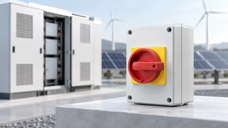 Generic enclosed DC isolator in a renewable-energy equipment context