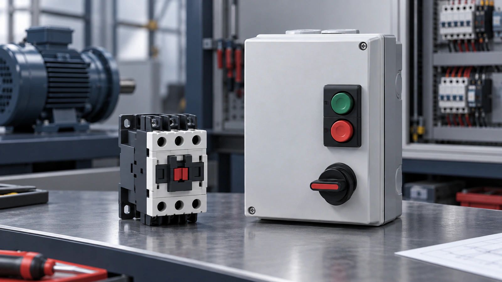 Separate generic AC contactor and enclosed motor starter forms