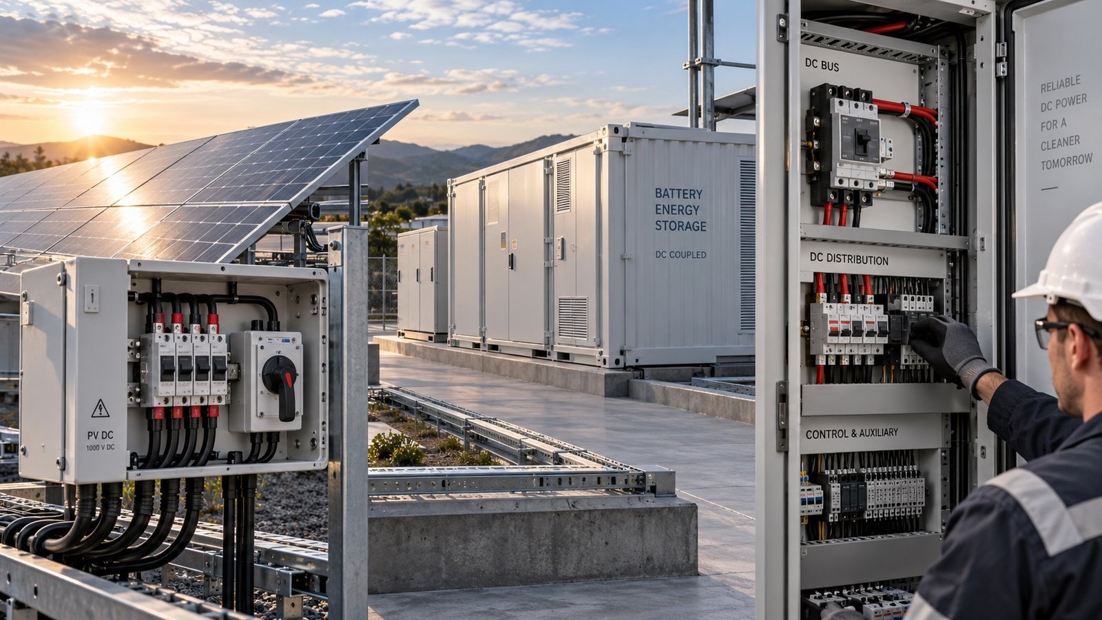 Illustrative low-voltage battery and DC distribution environment