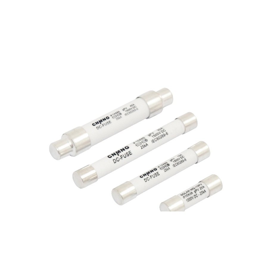 MGPV photovoltaic DC solar fuse links in multiple cylindrical sizes