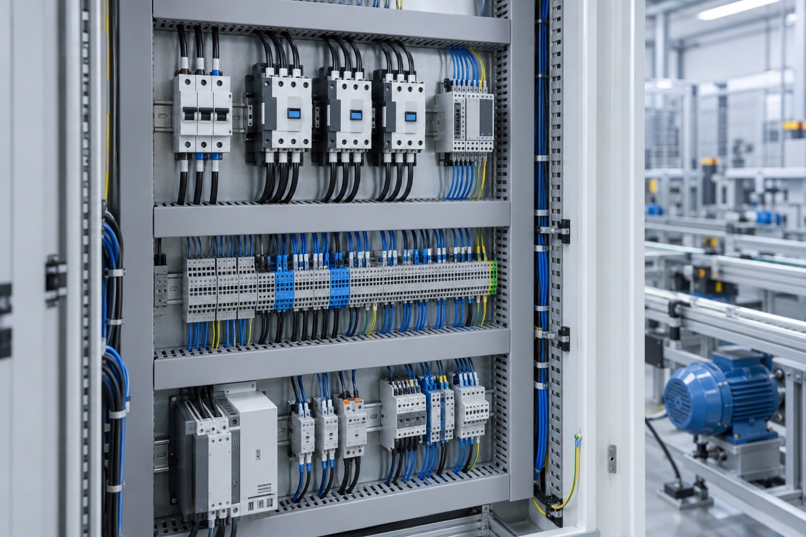 Illustrative industrial electrical control cabinet application environment